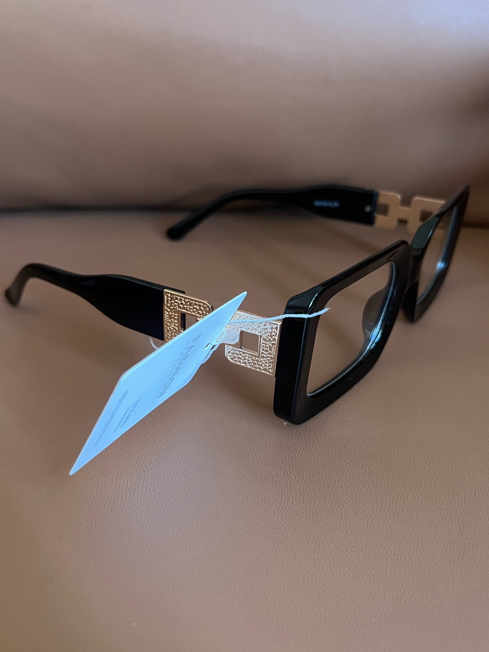 NWT Black Rectangular Fashion Eyeglasses - Unbranded - Picture 2 of 7